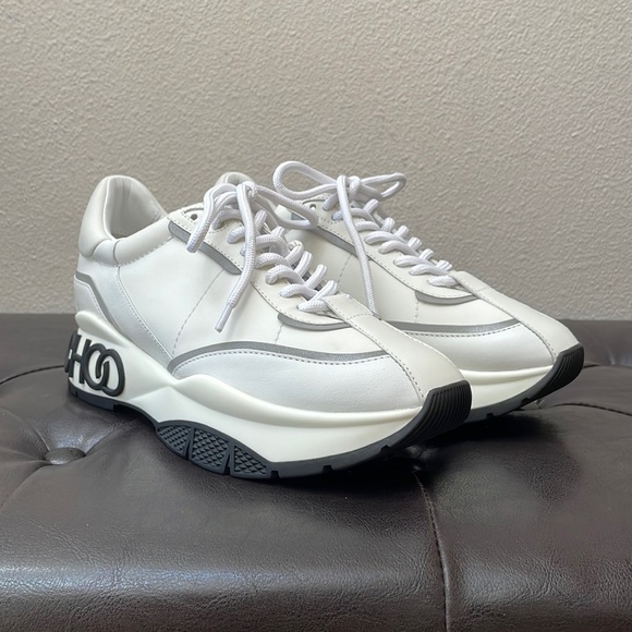 Jimmy Choo Neoprene Raine Sneakers White - Picture 1 of 5